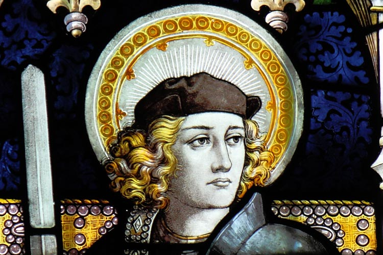 Saint Alban lived in Verulamium, England. He lived during the period of time when many British were under the control of the Romans.